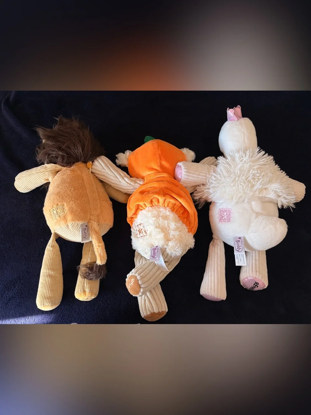Lot of 3 Scentsy Buddy Plushies; Roarbert Lion, Lenny Lamb, and Snazzy Swan.